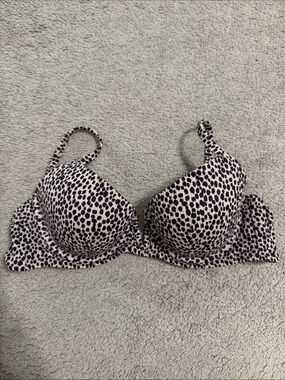 Shade & Shore Leopard Push-Up Swim Bra